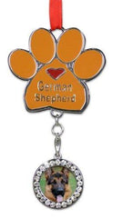 German Shepherd Ornament - I love German Shepherds Christmas Ornament(2380)