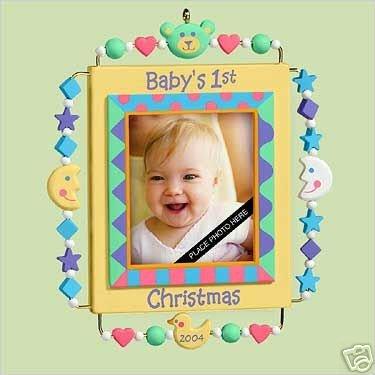 2004 Hallmark Keepsake Christmas Ornament Baby&#X27;S First Christmas Oxg5724