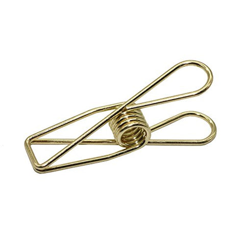 Metal Binder Clips Paper Clip 5512mm Paperclips Photo Bill Practical Clip Office Learning Gold