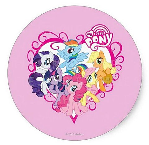 My Little Pony Forever Friends Friendship Birthday Edible Image Photo 8" Round Cake Topper Sheet Personalized Custom Customized Birthday Party