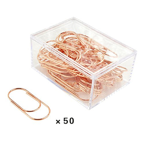 Eforstore Paper Clips 50pcs,Paper Clips Large Size 2 inch Office Clips for School Personal Document Organizing Professional Work