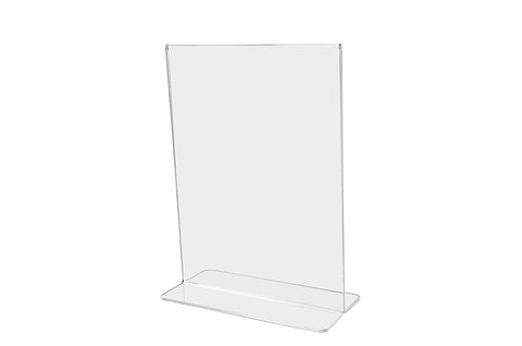 Marketing Holders Literature Flyer Poster Frame Letter Notice Menu Pricing Deli Table Tent Countertop Expo Event Sign Holder Display Stand Double Sided Bottom Loading 8"w x 10"h Pack of 24