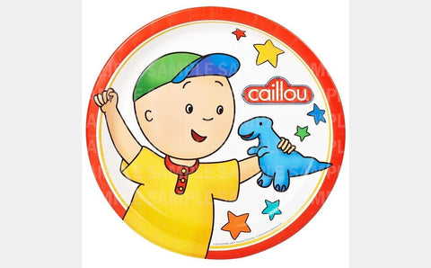 Caillou Dinosaur Toy Edible Image Photo 8" Round Cake Topper Sheet Personalized Custom Customized Birthday Party