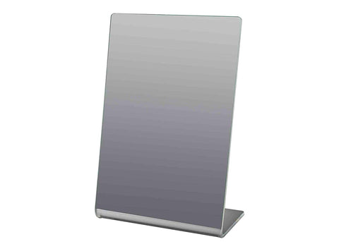 Marketing Holders 4" x 6" Acrylic Mirror for Counter Free Standing Single-Sided Self-Portrait Mirror Qty 5