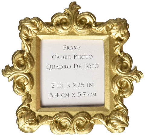 "Royale" Gold Baroque Place Card Holder / Photo Holder Favor (Set of 48)
