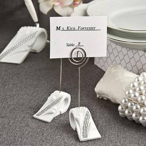 Bling Collection Place Card Photo Holders White And Silver Detail