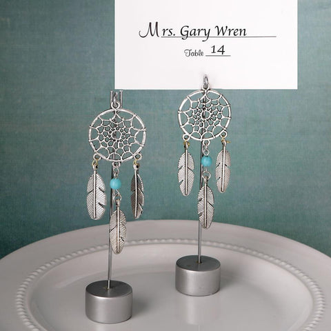 Dream catcher place card holder / Photo holder  in southwest / American Indian design