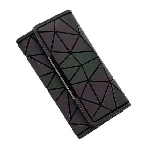 Geometric Luminous Long Purse