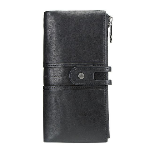 Brand Designer Women Clutch 2018 Fashion Wallets Cowhide Leather Female Long Wallet Women Zipper Purse Coin Purse For iPhone X
