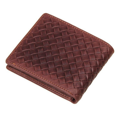 100% top quality cow men wallets luxury,dollar price short style male purse,knitting wallet