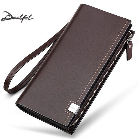 2017 Luxury Brand Men Wallets Long Men Purse Walle Male Clutch Genuine Leather Walle Men Business Male Walle Coin