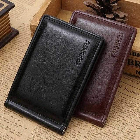 Fashion Men Wallets Mini Zipper PU Leather Credit