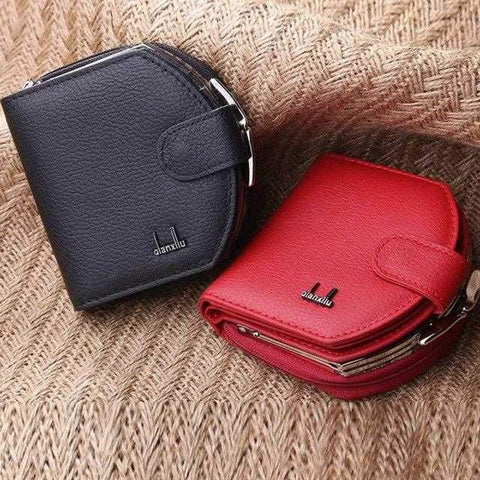 Fashion Wallet Women Leather Dollar Price Card