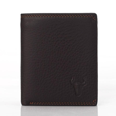 2 Photo Shor Cowhide Wallets for Men Vertical Black Bifold Genuine Leather Card Zipper Business Men Portfolios 2016 New