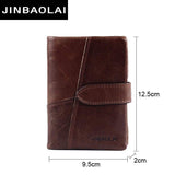 100% Top Quality Natural Genuine Leather Men Wallets Fashion Splice Dollar Purse Carteira Masculina Mens Purse Wallets