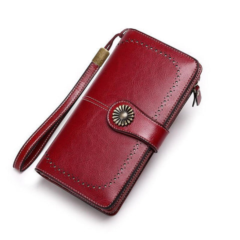 Clutch Leather Female Wallet