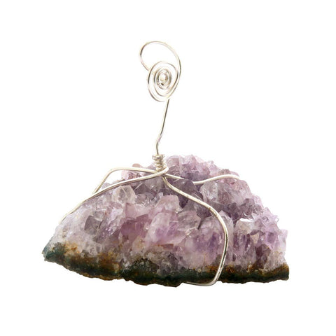 Amethyst Wire Wrap Photo Holder-Small