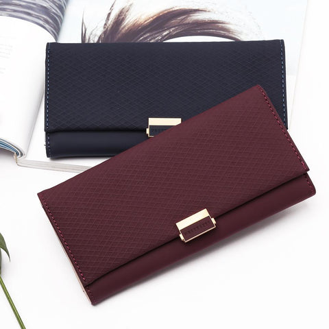 Clutch Plaid Zipper Wallet