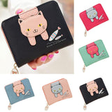 Cute Cat Small Zipper Wallet