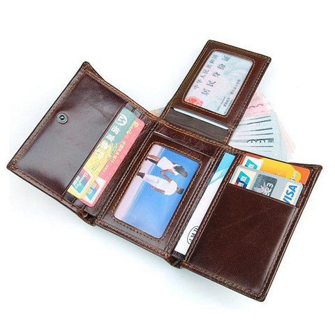 Antimagnetic Leather Multi Card  Slot Wallet