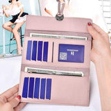 fashion Wallet Women sweet color PU Leather