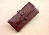 100%  Lychi Cowhide Leather Wallet Women Trifold Long Genuine Leather Clutch Purse Hasp Female Cellphone Bag Girl Card Holder