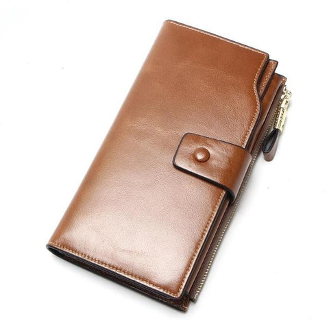 2017 New Design Fashion Multifunctional Purse Genuine Leather Wallet Women Long Style Cowhide Purse Wholesale And Retail Bag