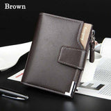 Baellerry brand Wallet men leather men wallets purse short male clutch leather wallet mens money bag quality guarantee