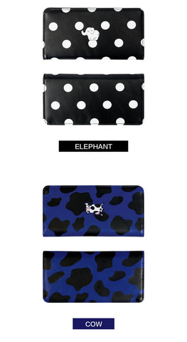 Fresh long wallets for women in LOVELY ANIMALS series originally designed