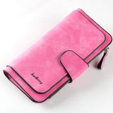 Baellerry Brand Wallet Women Big Capacity Three Fold Lady Purses High Quality Scrub Leather Female Wallets carteira feminina