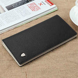 2017 New brand short and long men's wallet quality guarantee designer's card purse for male Metal logo purse with coin pocket