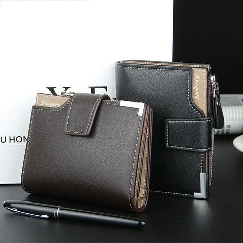 Brand men's wallet men zipper purse Clutch bag male wallet Coin Short section portfolio Card  Pocket Holder high quality Purses