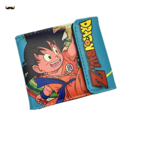 2016 Short Wallets Cartoon DragonBall Super saiyan cool wallet Kakarotto Monkey King Anime Fans Purse Collection