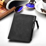 Wallet Men Soft Leather wallet with removable card slots multifunction men wallet purse male clutch top quality