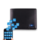 Smart Anti-Theft Men's Leather Wallet: Suitable For Both IOS & Android