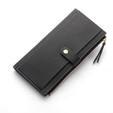 2018 Luxury Women Wallet PU Leather Long Solid Zipper Wallet Money Bag Coin Purse Female Credit Card Holder Long Lady Clutch