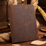 Wallet men crazy horse leather men wallets 100% genuine leather purse male clutch money bag small top quality guarantee