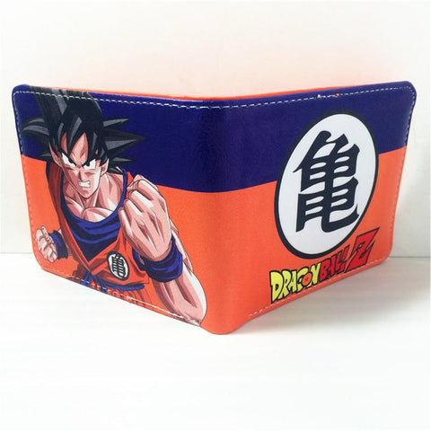 2016 New Arrival Wallets Dragon Ball Z DBZ Wallet Son Goku Wallet Purses Billfold Youth personality Two Fold Purse W360