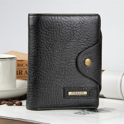 High quality short men's wallet ,Genuine leather quality guarantee purse for male, coin purse