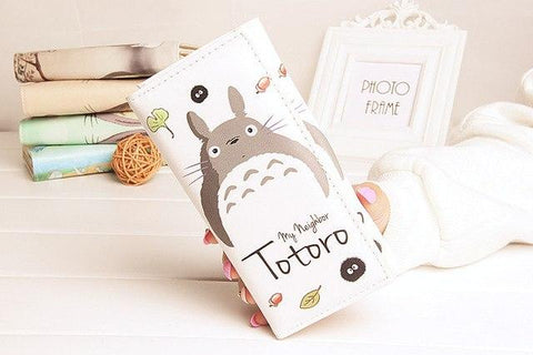 1pc Cute Totoro Ladies Long Wallets for Women High Quality Leather Clutch Hasp Purses Female Zip Pocket Card Holder Dollar Price