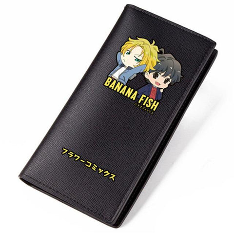 Cartoon BANANA FISH Wallet Men Money Bag Slim Purse Male Long Short Card Holder Wallet Thin Purse