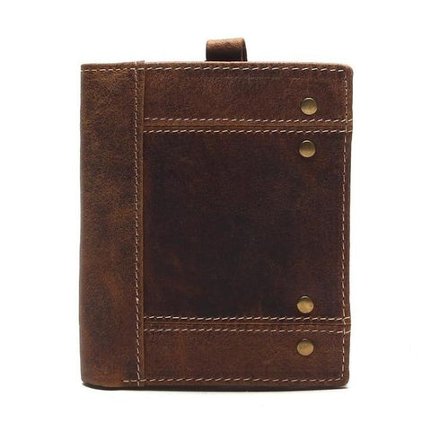 2019 Vintage Genuine Leather Men Wallets Removable Card ID Holders With Key Chain Short Bifold Male Organizer Walets Coin Bag