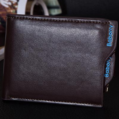 Fashion Wallets for Men with Coin Pocket Wallet ID Card holder with zipper Men Wallet With Coin Bag