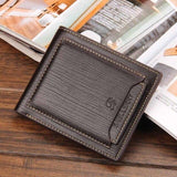 Baellerry Short Men Wallets Top PU Leather