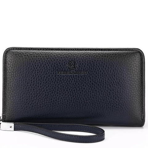 Luxury Male Leather Purse Men's Clutch Wallets Handy Bags Business Wallets Men Black Brown