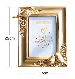 Embossed Photo Frames Gold Family Photo Holder