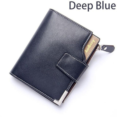 Wallet Baellerry brand Short men Wallets PU Leather male Purse Card Holder Wallet Fashion man Zipper Wallet men Coin bag