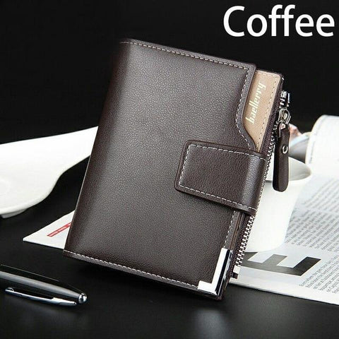 Wallet Baellerry brand Short men Wallets PU Leather male Purse Card Holder Wallet Fashion man Zipper Wallet men Coin bag