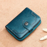 2019 New Fashion Wallet Women Purse Coin Purse Zipper Wallet Female Short Wallet Women Split Leather Purse Small Purse QB262