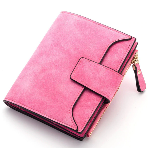 Leather Trifold Wallet For Women